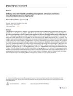 Delving into river health: unveiling microplastic intrusion and heavy metal contamination in freshwater