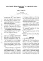 Natural language guidance of high-fidelity text-to-speech with synthetic annotations