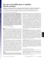 The role of microRNA genes in papillary thyroid carcinoma