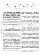 Explainable AI for Safe and Trustworthy Autonomous Driving: A Systematic Review