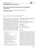 Rate of force development: physiological and methodological considerations