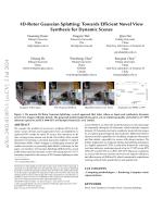 4D-Rotor Gaussian Splatting: Towards Efficient Novel View Synthesis for Dynamic Scenes
