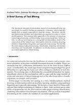 A Brief Survey of Text Mining