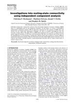 Investigations into resting-state connectivity using independent component analysis