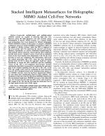 Stacked Intelligent Metasurfaces for Holographic MIMO Aided Cell-Free Networks