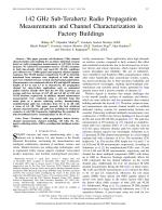 142 GHz Sub-Terahertz Radio Propagation Measurements and Channel Characterization in Factory Buildings