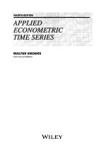 Applied Econometric Time Series