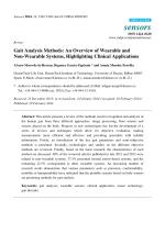Gait Analysis Methods: An Overview of Wearable and Non-Wearable Systems, Highlighting Clinical Applications