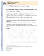 Fungal Small RNAs Suppress Plant Immunity by Hijacking Host RNA Interference Pathways
