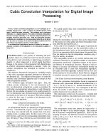 Cubic Convolution Interpolation for Digital Image Processing