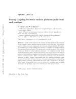 Strong coupling between surface plasmon polaritons and emitters