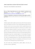 Benefits, Adoption Barriers and Myths of Open Data and Open Government*