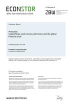 Capital flows, push versus pull factors and the global financial crisis