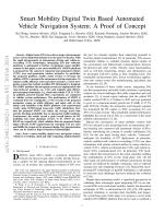 Smart Mobility Digital Twin Based Automated Vehicle Navigation System: A Proof of Concept