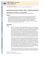 Dissecting components of reward: ‘liking’, ‘wanting’, and learning