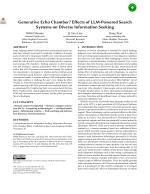 Generative Echo Chamber? Effects of LLM-Powered Search Systems on Diverse Information Seeking