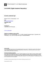 Dynamic predicate logic