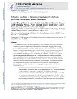 Selective blockade of 2-arachidonoylglycerol hydrolysis produces cannabinoid behavioral effects