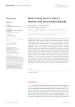 Meal timing and its role in obesity and associated diseases