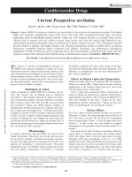 Current Perspectives on Statins