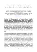 Tuneable Sieving of Ions Using Graphene Oxide Membranes
