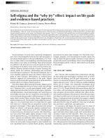 Self-stigma and the “why try” effect: impact on life goals and evidence-based practices