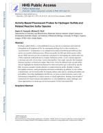 Activity-Based Fluorescent Probes for Hydrogen Sulfide and Related Reactive Sulfur Species