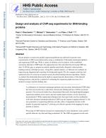 Design and analysis of ChIP-seq experiments for DNA-binding proteins