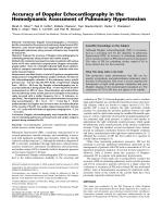 Accuracy of Doppler Echocardiography in the Hemodynamic Assessment of Pulmonary Hypertension