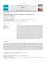 Regional inequality in China’s educational development: An urban-rural comparison