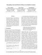 Recognizing Contextual Polarity in Phrase-Level Sentiment Analysis
