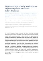 Light-emitting diodes by bandstructure engineering in van der Waals heterostructures