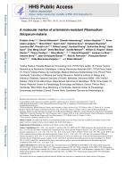 A molecular marker of artemisinin-resistant Plasmodium falciparum malaria