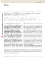 Mutations in HFE2 cause iron overload in chromosome 1q-linked juvenile hemochromatosis