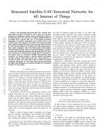 Structured Satellite-UAV-Terrestrial Networks for 6G Internet of Things