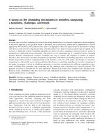 A survey on the scheduling mechanisms in serverless computing: a taxonomy, challenges, and trends