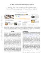PaLM-E: An Embodied Multimodal Language Model