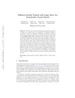 Diffusion Models Trained with Large Data Are Transferable Visual Models