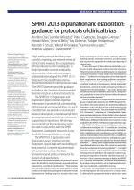 SPIRIT 2013 explanation and elaboration: guidance for protocols of clinical trials
