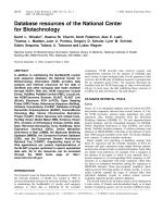 Database resources of the National Center for Biotechnology