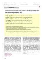 Failure evaluation and control factor analysis of slope block instability along traffic corridor in Southeastern Tibet