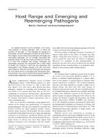 Host Range and Emerging and Reemerging Pathogens