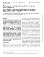 Phytozome: a comparative platform for green plant genomics