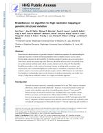 BreakDancer: An algorithm for high resolution mapping of genomic structural variation