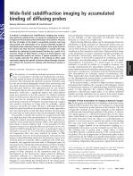 Wide-field subdiffraction imaging by accumulated binding of diffusing probes
