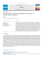 Enhancing creative cognition through project-based learning: An in-depth scholarly exploration