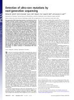 Detection of ultra-rare mutations by next-generation sequencing