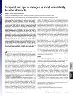 Temporal and spatial changes in social vulnerability to natural hazards
