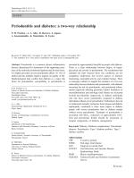 Periodontitis and diabetes: a two-way relationship