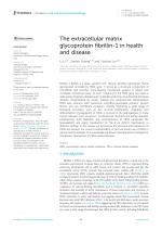 The extracellular matrix glycoprotein fibrillin-1 in health and disease